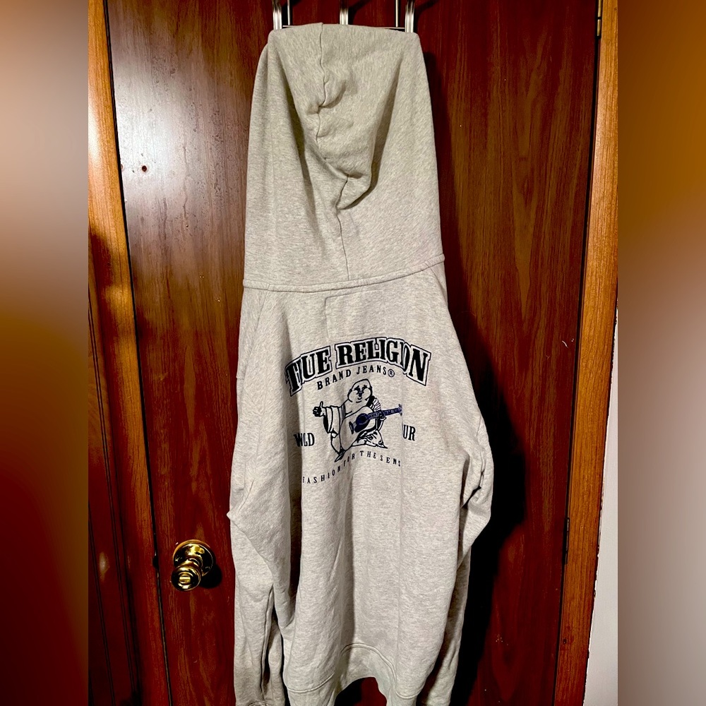 True religion gray sweater size XL